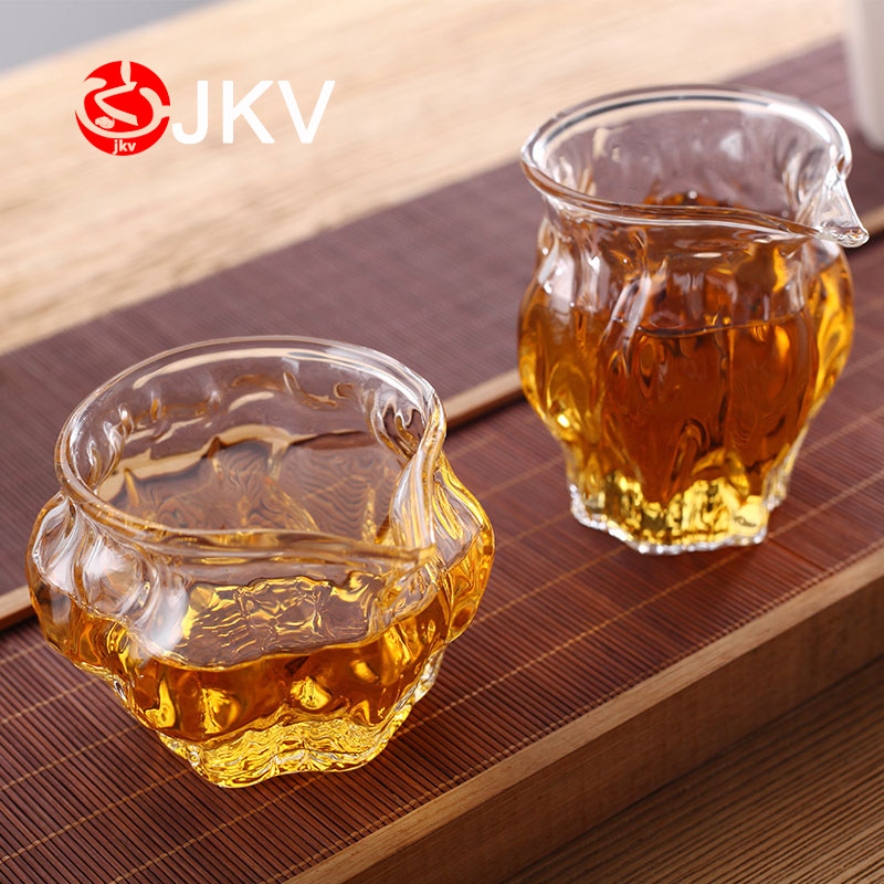 Heating heat-resistant glass hammer cup cup walnut cup teaspoon cup kung fu tea accessories filter tea sea