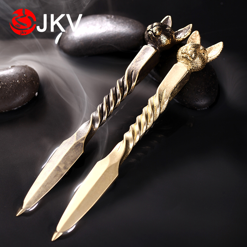 Zodiac Zodiac Pure Copper Tea Knife Tea Set Accessories Pu'er Open Tea Knife Pure Handmade Black Tea Special Tea Needle Tea Cone Kung Fu