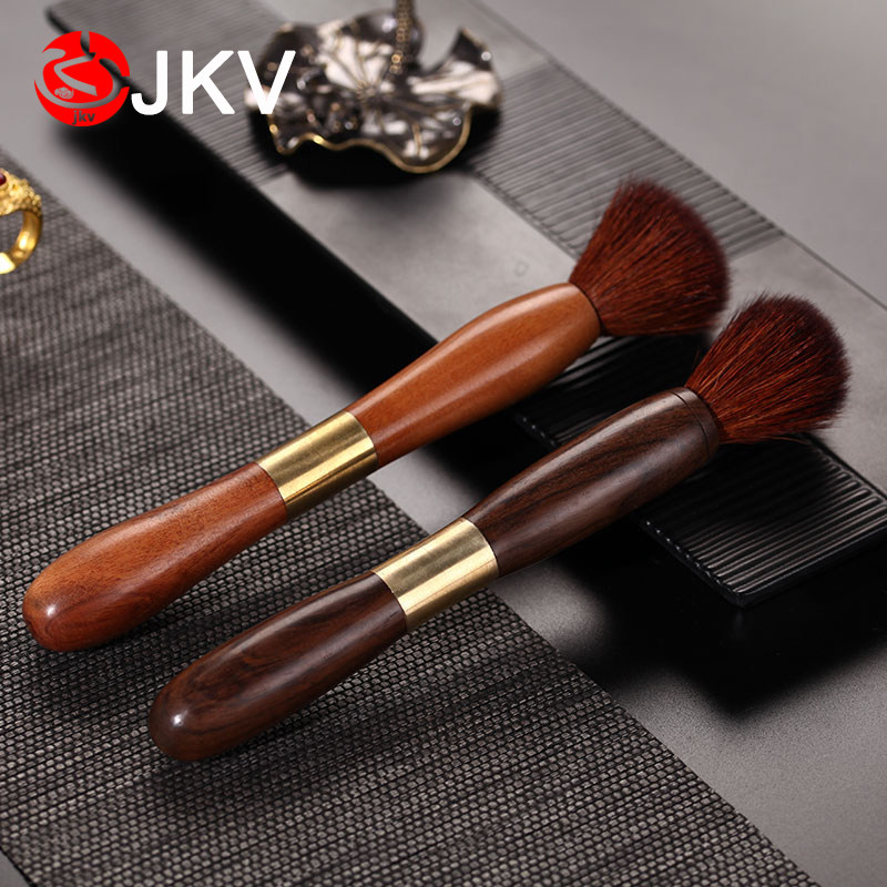 Black sandalwood Pear Wood Raising Pot Pen Pu-erh Tea Tray Brushed No hair tea set accessories Purple Sand Pot Tea Pen Pot Lid Fork