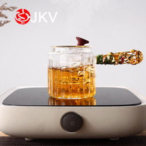 Glass teapot heat-resistant kung fu tea set household tea maker enamel side bar electric pottery pot transparent household making tea