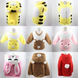 Детский бархатный мультяшный жилет, коралловый шерстяной плетеный набор материалов, «сделай сам», связать своими руками