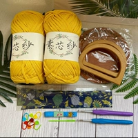 Маленькая курица желтая сумка материала коричневый дно