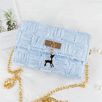 Метка с голубыми оленями (пакет материала)