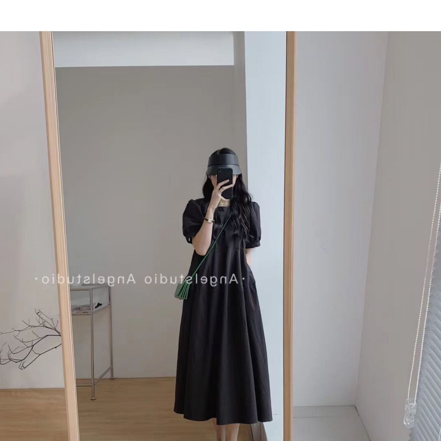 B5267 1120K VÁY ĐẦM LIỀN THÂN DÁNG DÀI NỮ DONTDG TAY PHỒNG MÙA HÈ PHỤC CỔ CỔ ĐIỂN THỜI TRANG NỮ G04 SẢN PHẨM MỚI