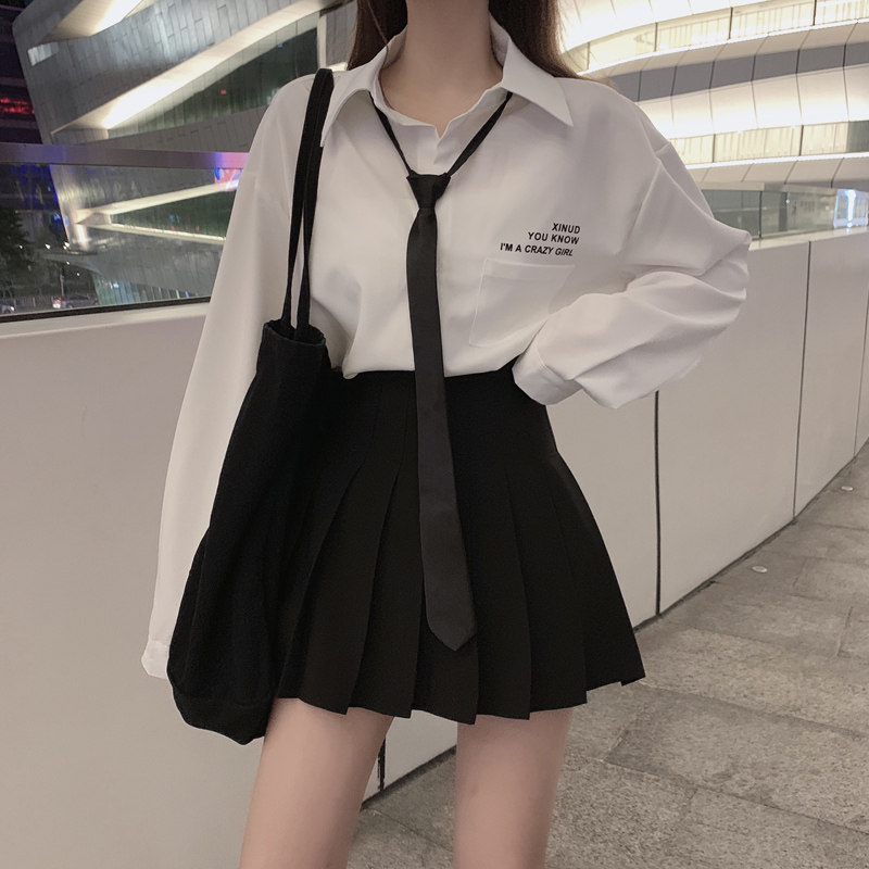 jk uniform dress genuine college wind class suit fall suit students' school uniform high school students full jk shirt Inn wind
