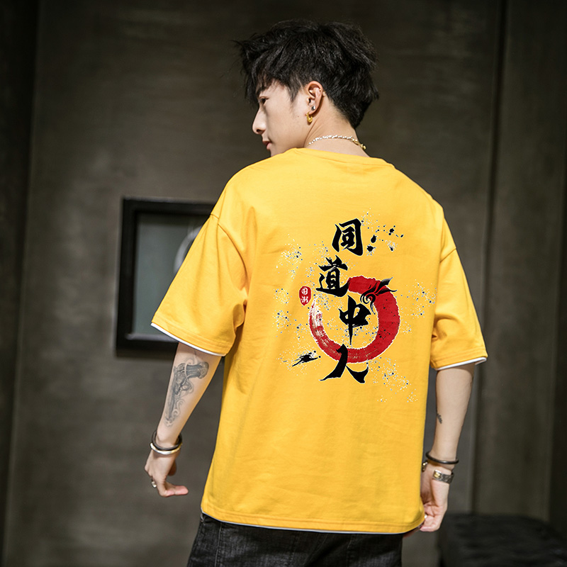 ngắn tay quần áo cotton t-shirt đáy bông mùa hè của nam giới mất xu nửa tay áo t-shirt mặc áo sơ mi trắng của nam giới.