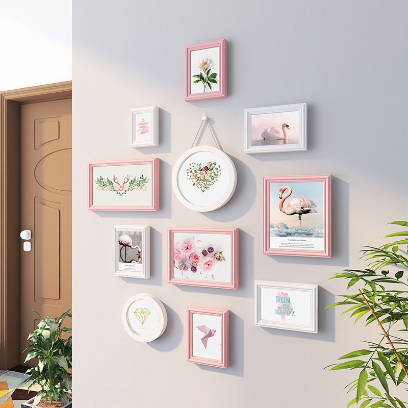 Photo Frame Hanging Wall Combo Photos Wall Wedding photo frame Creative Wedding Photos Picture Frame Children Baby Background Wall