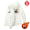 White GB5016A Sika Deer Hoodie with Velvet and Thickening