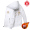 White GB8353 double dragon hood with plush thickening