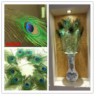 y Pure natural peacock feathers ornaments true peacock feathers ornaments Peacock hair Vase decoration phoenix feathers