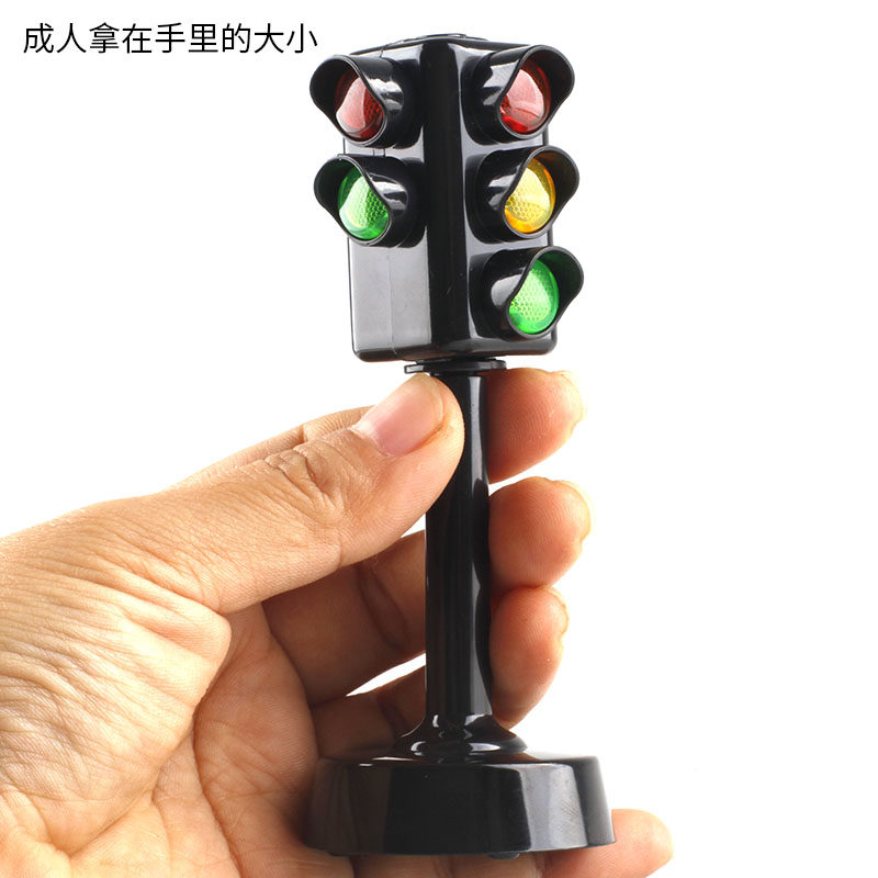 Road traffic lights bus model alloy Yi scene children toy traffic lights gift children