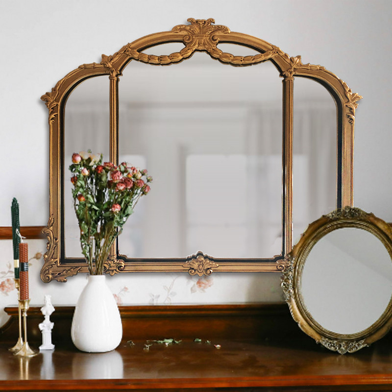 Nordic Custom Mirrors Genguan Introductory decorative mirror Bedroom Makeup Bench Makeup Mirror Home Fireplace Wall Leaning Mirror