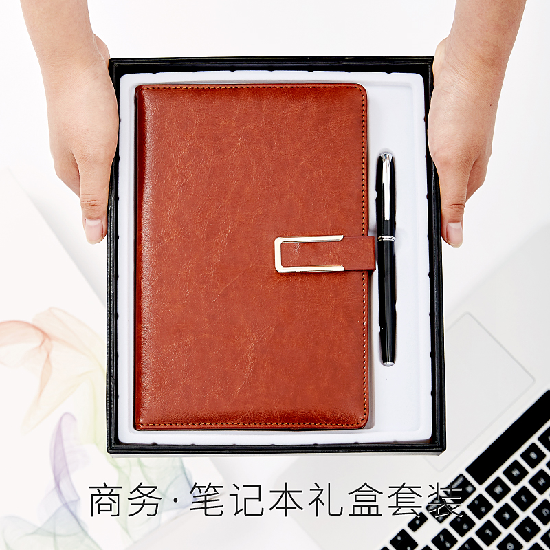 Writing the following Business Notebook Stationery a5 Benzi Art and refinement Day of the book Benjayoskin meeting minutes This office Work Thickening Wire Mounted Notepad Sign Pen with Disc Suit Custom LOGO