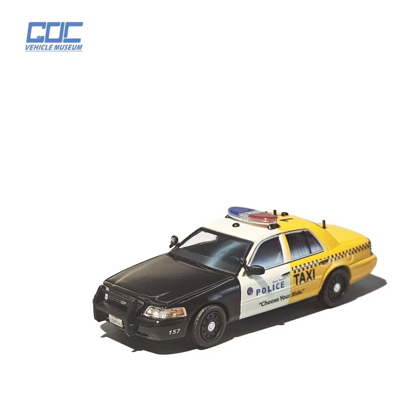 Goc 1:64 Ford Victoria Santa Monica Drunk Driving Promotional Vehicle Dual-Color Alloy Car Model
