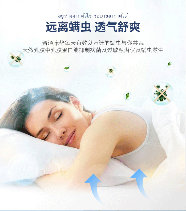 泰国进口 jsylatex 天然乳胶床垫  1.8*2m 厚7.5cm 图14