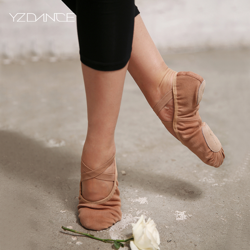 Inko Dance Shoes Women Soft-bottom Practice Shoes Cat Paw Adult Arts Examination Class training utility-scale performance of classical modern ballet