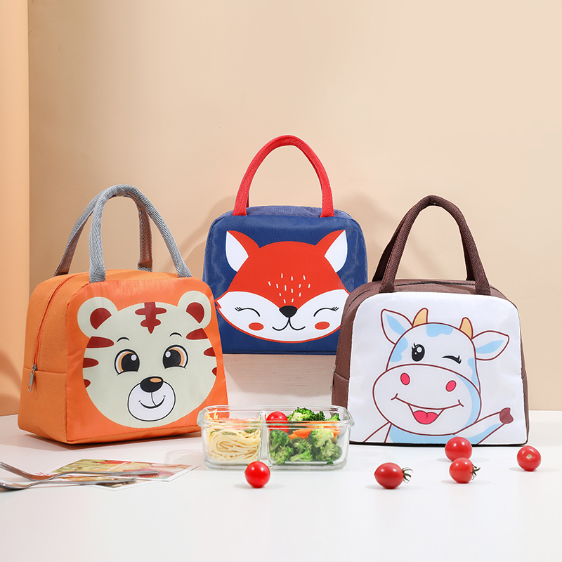 Insulated Bag Lunch Box Handbag Lunch With Rice Aluminum Foil Thickened Cartoon Lunch Box With Lunch Office Elementary School Students