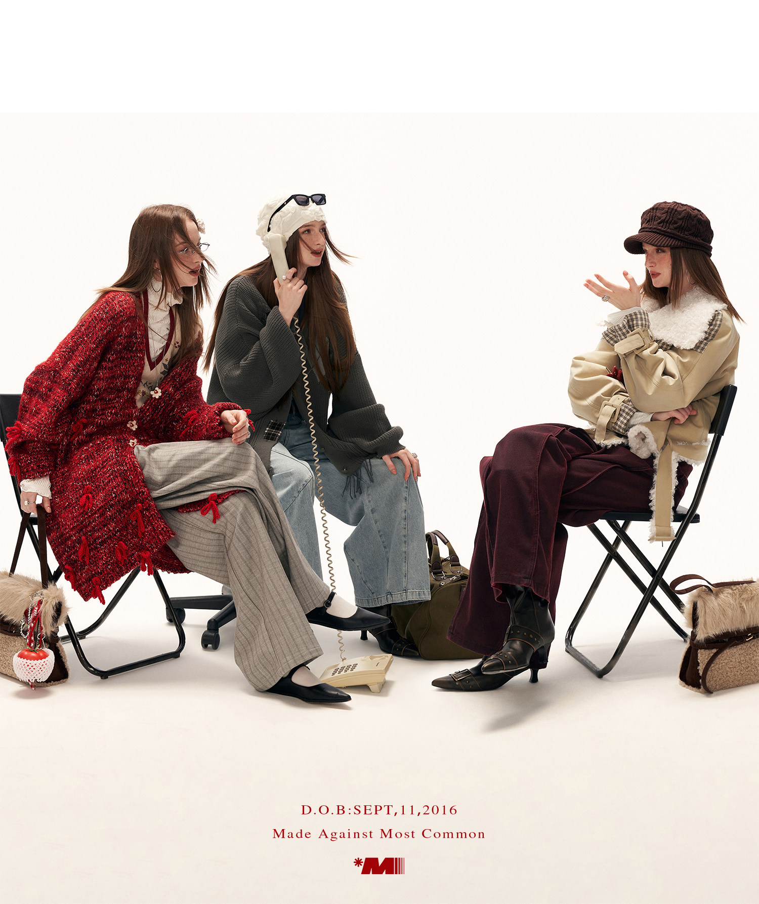 MAMC Deconstructed Patchwork Pleated Trousers