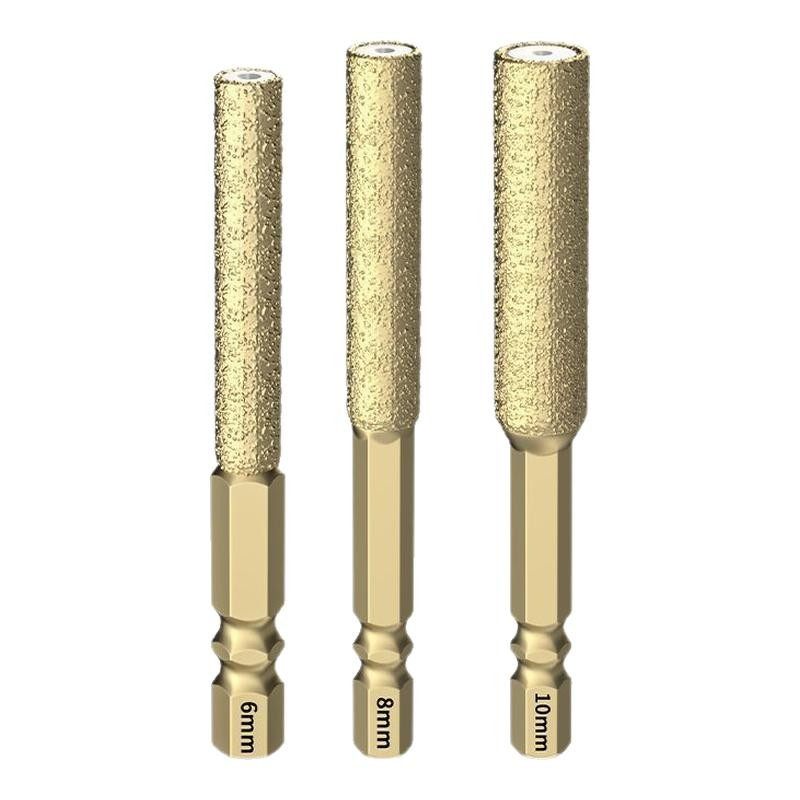 Tile Dry Drilling Bit Without Water for Drilling, Grinding, and Edge Trimming, Specialized for Drilling Glass, Marble, and Concrete