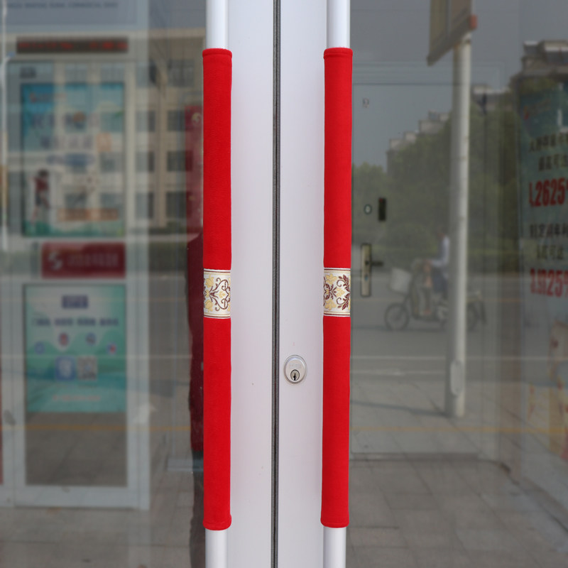 2021 customized door handle protective casing unit door handle sleeve cloth art anti-crash anti-cold and anti-static