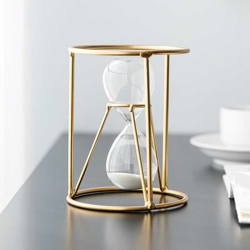 Living room small ornaments Nordic creative hourglass furnishings desktop home decoration office 5 minutes timer indoor a