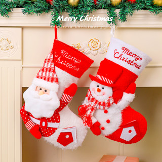 圣诞树袜子装饰挂件大号圣诞袜子礼物袋儿童圣诞节礼物圣诞节装饰