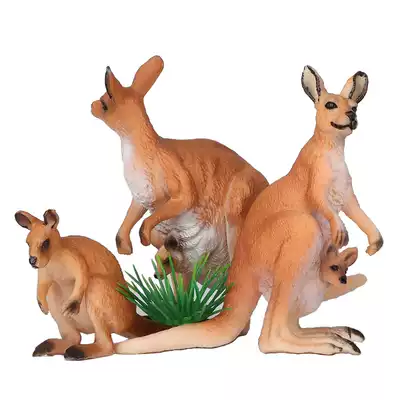 New simulation kangaroo model animal toy plastic solid children Science Education cognition boys and girls ornaments gift