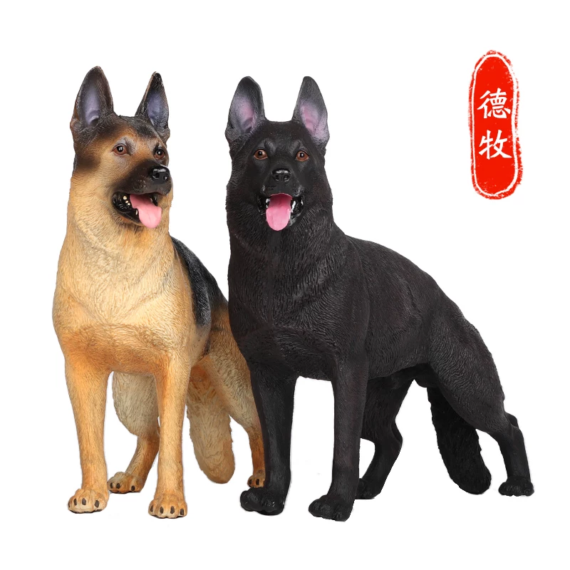 Simulation dog pet animal model toy bully Dubin Doubin Dou Boujiu Golden Retriever Husky Children Cognitive