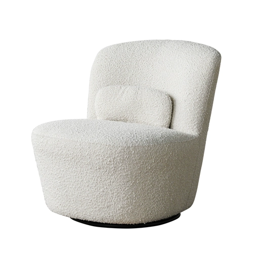 涵客家居 Современный и минималистичный белый крутящийся диван для отдыха