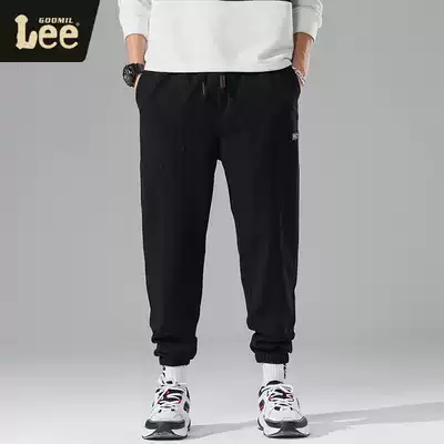 GOOMIL LEE Tide brand trendy men's drawstring overalls autumn season wild loose bunches