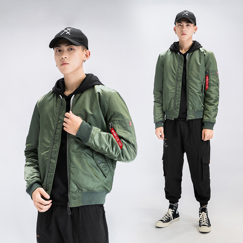 GOOMIL LEE tide brand MA1 pilot jacket men's spring and autumn baseball uniform large size tooling cotton jacket tide