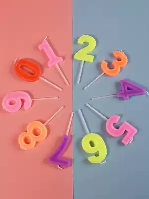 Birthday Party Supplies Birthday Cake Decorative Supplies Birthday Candles Children One-Year-Old Baby Romantic Digital Candles