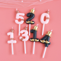 Childrens birthday candles party cake supplies creative smoke-free digital romantic Valentines Day small candles