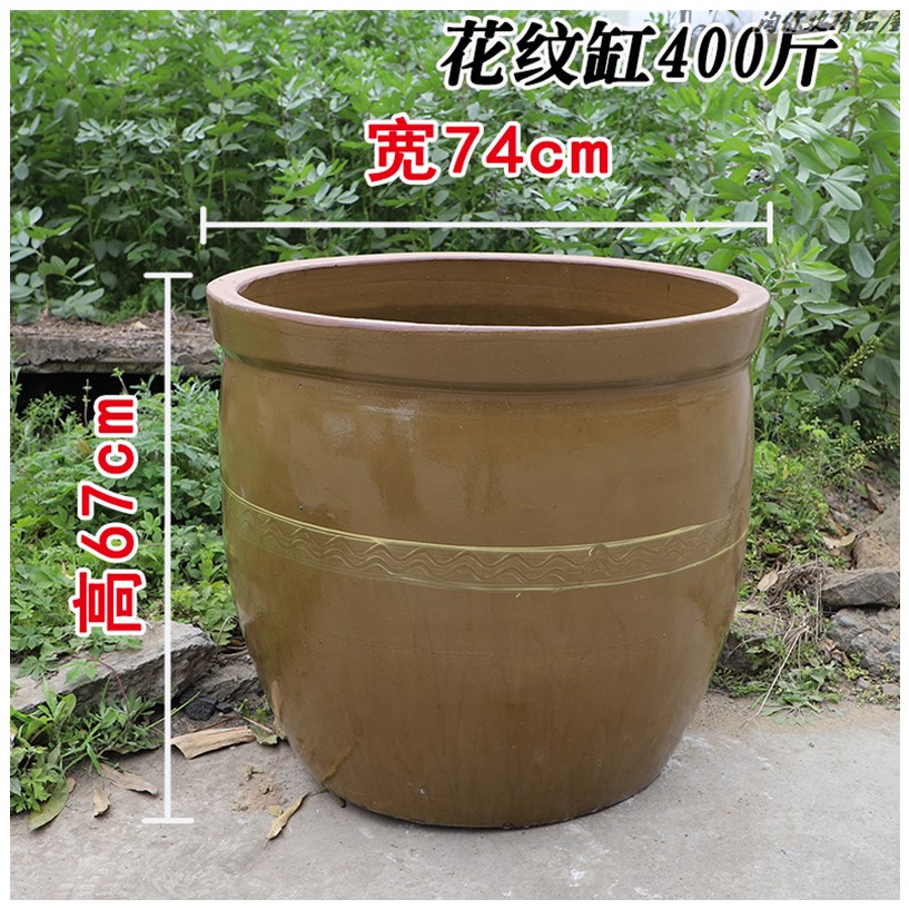 Old pickle vats pickles cylinder ceramic home Old bacon sauerkraut large cylinder with cover coarse pottery courtyard JiangGang