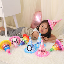 Birthday hat Children flash birthday cake hat Crown goddess Adult hair card party cake decoration protagonist hat