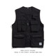 MEMZ trendy brand high street ins multi-dimensional pocket design vest Hong Kong style loose outer wear clothes clothes waistcoat vest trendy