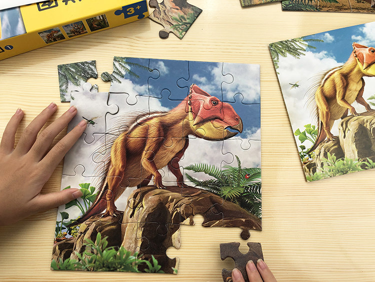 Boy Toy Baby Early Teach Puzzle Kid Jigsaw Puzzle 3-4-5-6-Year-Old Child Dinosaur Jigsaw Puzzle Development