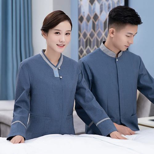 Чистка рабочая одежда длинная -насыщенная осенняя и зимняя одежда гостевая комната для официанта Очистка недвижимость PA тетушка.