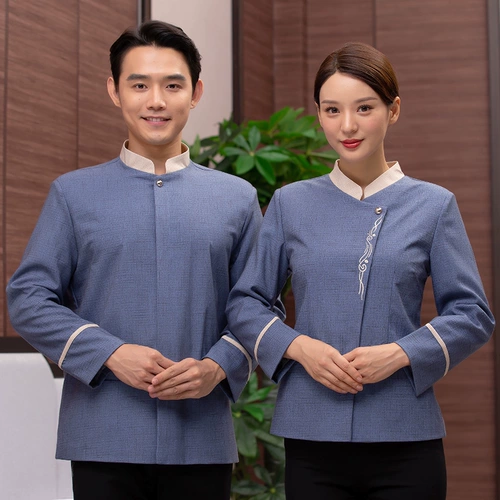 Уборка отелей Рабочая одежда, длинные рукава, мужчины и женщины, новая очиститель номера, осенняя и зимняя одежда, Пенсильвания по уборщику, тетя