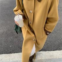 Cotvote Contrast Color Wool Coats Women 2023 Fall Winter Ne