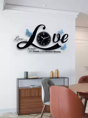 Creative clock wall clock living room modern minimalist art fashion net red decoration Nordic personality home wall clock
