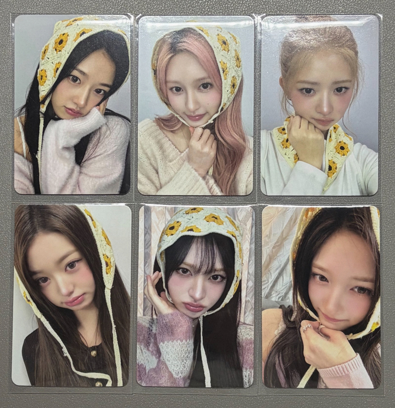 Ive Fumi Autographed Photo Card Zhang Yuanying, Li Ruijin, Qiu Tian, Yu Zhen, Liz, Nao Tomioka, Genuine Authentic Round Card