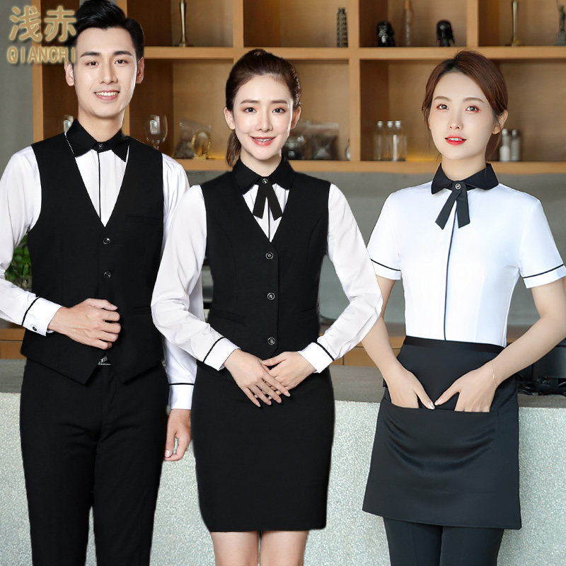 Hotel hotel hot pot restaurant catering waiter work clothes men and women the same bar ktv cashier work suit