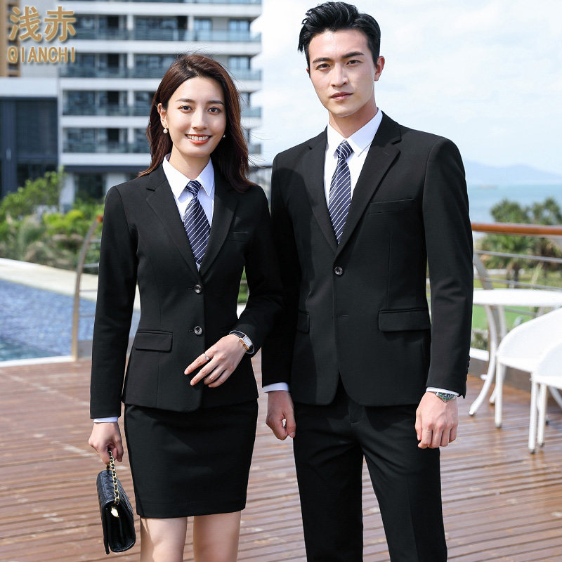 Men and women Career suits Suits The Same Work Clothes Sample House Display Center 4S Shop Tooling Hotel Manager West Suit Positive Dress Autumn Winter