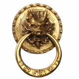 Китайская антикварная дверная петля зверя -сплошной дверной дверной дверной дверь Класс Класс Класс Архитектура двор деревянный дверной дверь Ведущая медная ручка