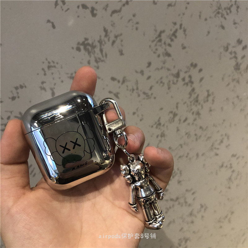 Tide-card kaws silver airpods protective sleeve suitable for Apple Wireless Bluetooth 3 generation pro headphone shell 1 2 generations