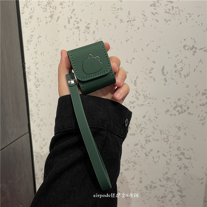Ink Green cortex airpods1 2 generation headphone shell suitable for Apple headphone protective sleeve airpodspro3 generation