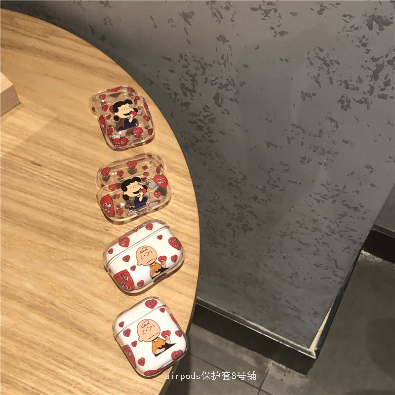 airpods protective sleeve cute couple airpods1 2 3 generation headphone shell pro wireless Bluetooth Hard shell ins