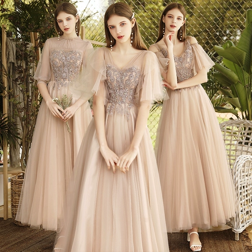 Платье подружки невесты, летнее вечернее платье для школьников, элитная юбка, коллекция 2021