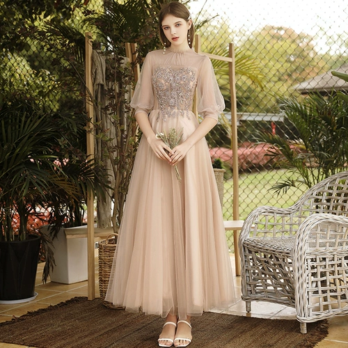 Платье подружки невесты, летнее вечернее платье для школьников, элитная юбка, коллекция 2021